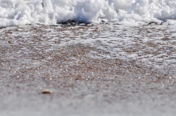 Onde Oceaniche Schiuma Marina Spruzzi Acqua — Foto Stock