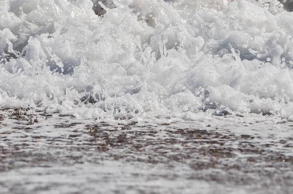 Onde Oceaniche Schiuma Marina Spruzzi Acqua — Foto Stock