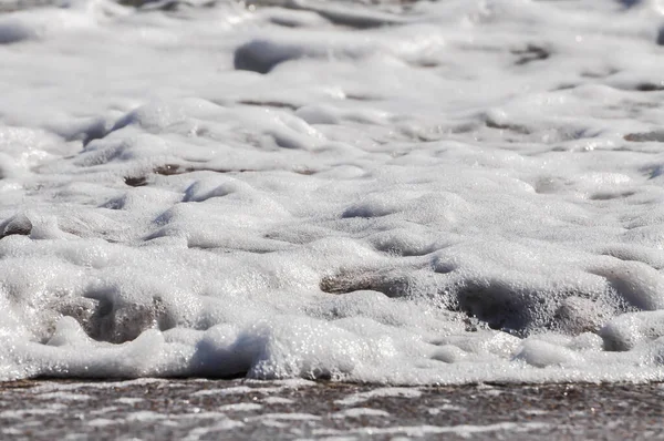 Onde Oceaniche Schiuma Marina Spruzzi Acqua — Foto Stock