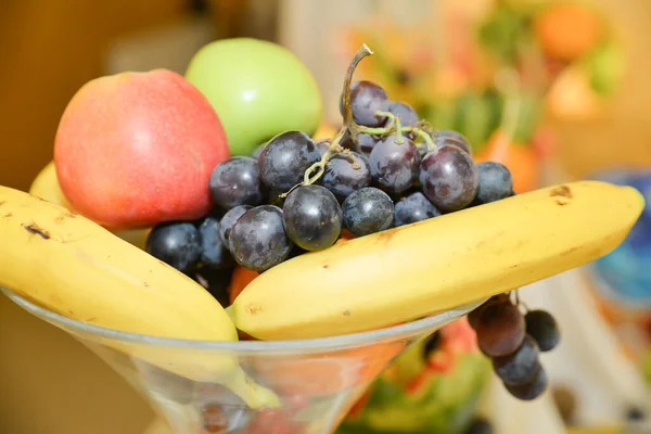 Arrangements Fruits Sur Table Pour Réception Mariage — Photo