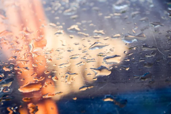 water drops on the table