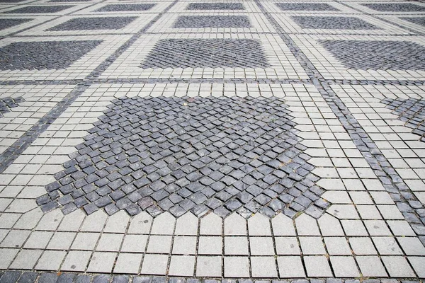 Städtisches Kopfsteinpflaster — Stockfoto