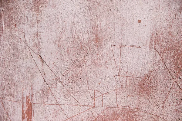 Textura Pared Hormigón Rosa Con Grietas —  Fotos de Stock