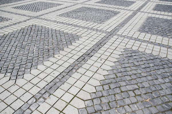 Städtisches Kopfsteinpflaster — Stockfoto