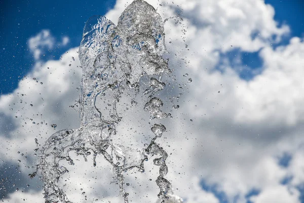 Vatten Stänk Skyn — Stockfoto