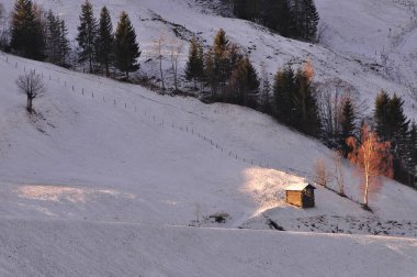 Grossarl, Austia 'da kış manzarası