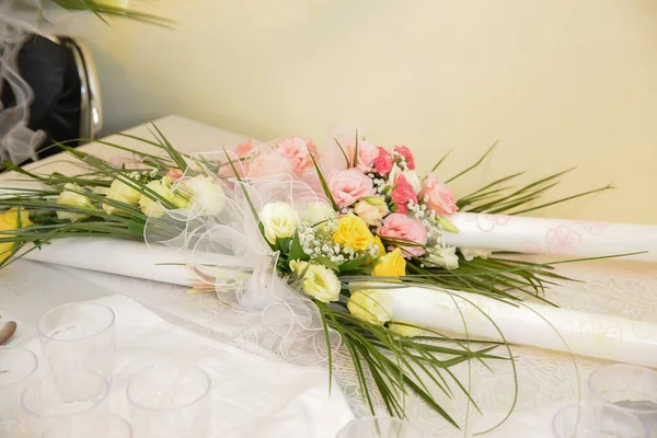 Esküvői Fogadás Virágdísze — Stock Fotó