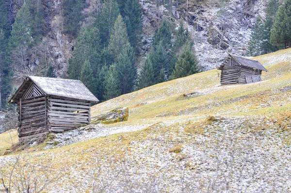 Winterlandschap Oostenrijkse Alpen — Stockfoto