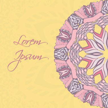 Feathers_500_1-11 kartı yuvarlak süsleme ve örnek metin