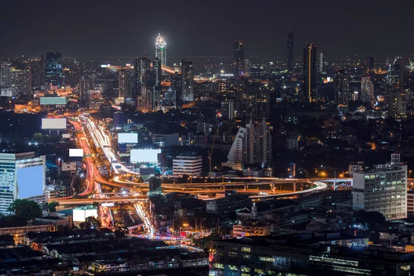 Вид Воздуха Современные Офисные Здания Бангкока Кондоминиум Центре Города — стоковое фото