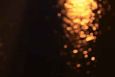 su yansıması ile soyut bokeh arka plan