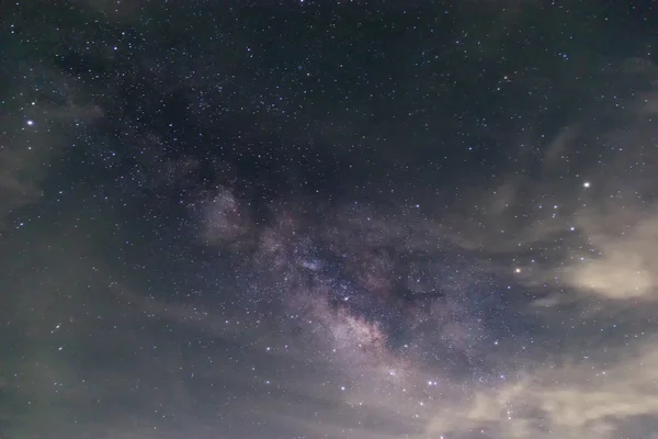 The Milky Way is our galaxy. This long exposure astronomical pho