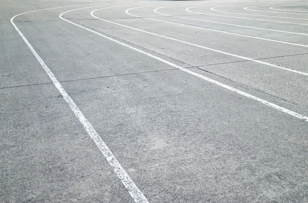 Running Track na textura do piso de concreto — Fotografia de Stock