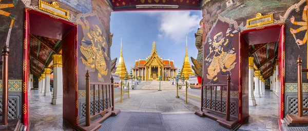 Wat Phra Kaew, Tapınağı Emerald Buda Panorama fotoğrafı