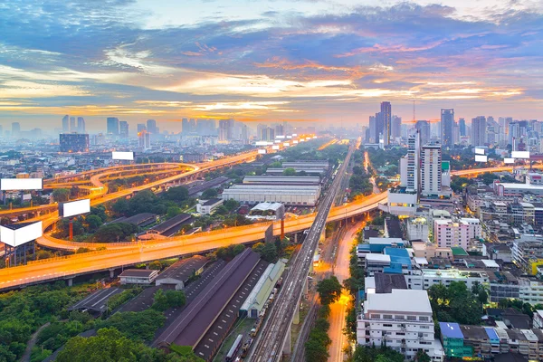 Бангкок Шоссе и шоссе вид сверху, Таиланд — стоковое фото