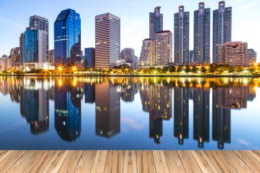 Bina Modern iş merkezleri Bangkok twilgi, peyzaj