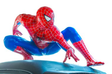 Ayuttaya, Tayland - 16 Kasım 2015: Spider-Man modeli sit