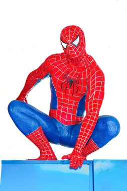 Ayuttaya, Tayland - 15 Kasım 2015: Spider-Man modeli sit