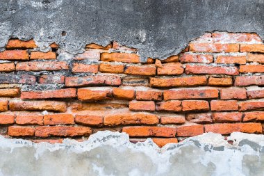 Dokulu arka plan: eski beton tuğla duvar desen.