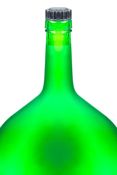 Lege flessen van Champagne geïsoleerd op witte achtergrond. — Stockfoto