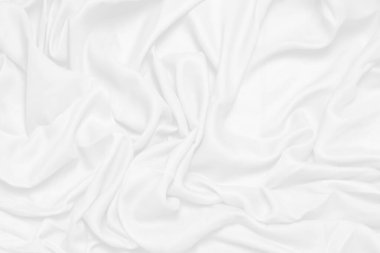 beyaz kumaş arka plan yumuşak kırışık kumaş patrem ve yüzey
