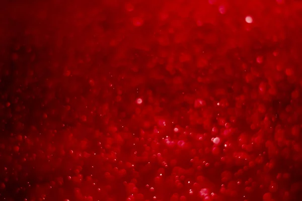 Kırmızı Parıltılı Klasik Işıklar Arka Planda Kırmızı Arkaplanda Beyaz Bokeh — Stok fotoğraf