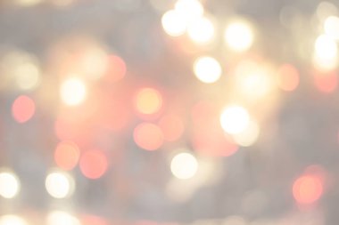 Beyaz parıltılı klasik ışık arka planı. beyaz ve kırmızı bokeh arkaplan.