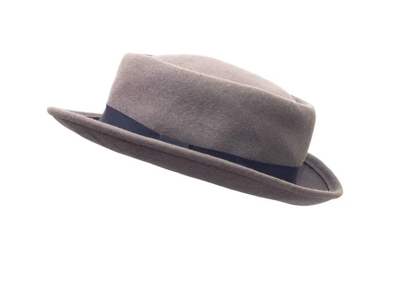 Bowler Hatt Isolerad Vit Bakgrund — Stockfoto