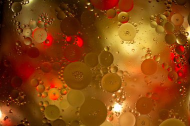 Kırmızı parıltılı klasik ışıklar arka planda. Kırmızı ve sarı doku arkaplanı.