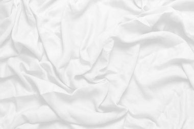 beyaz kumaş arka plan yumuşak kırışık kumaş patrem ve yüzey
