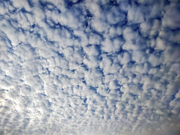 Céu Azul Nuvem Branca Suave Fundo Nuvem Branca Céu Inverno — Fotografia de Stock