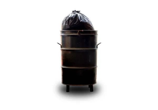 Çöp Torbaları Beyaz Arka Planda Izole Edilmiş Çöp Torbaları Kırpma — Stok fotoğraf