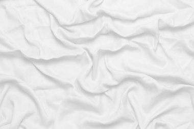 beyaz kumaş arka plan yumuşak kırışık kumaş patrem ve yüzey