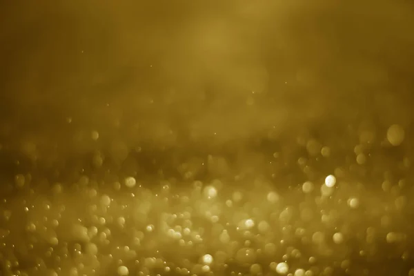 Yellow Glitter Vintage Lights Background White Bokeh Yellow Background — Stock Photo, Image