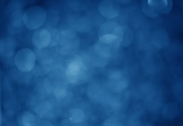 Blaue Glitzernde Vintage Lichter Hintergrund Weißes Bokeh Auf Blauem Hintergrund — Stockfoto