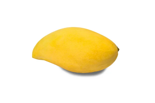 Gelbe Reife Mangos Auf Weißem Hintergrund — Stockfoto