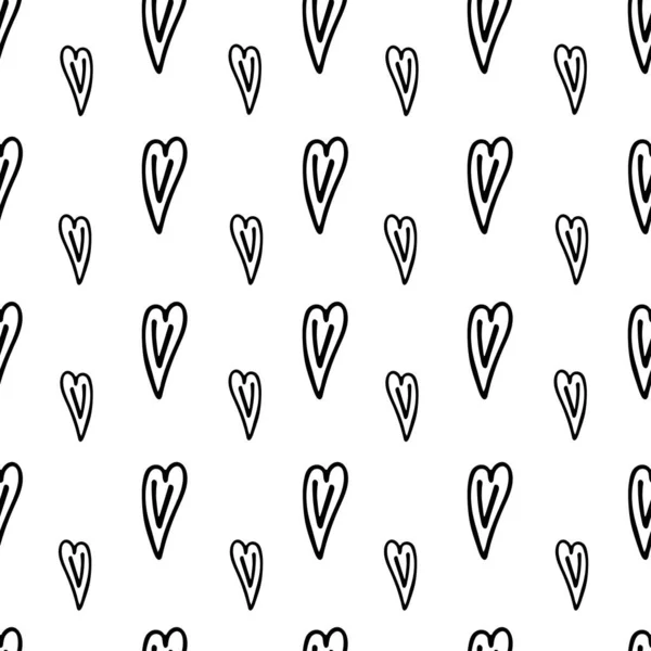 Ύφασμα Χωρίς Ραφή Την Εικόνα Μιας Καρδιάς Λευκό Φόντο Εικονογράφηση — Διανυσματικό Αρχείο