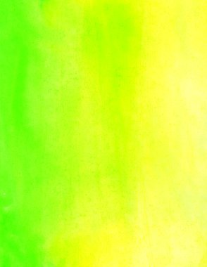 Bulanık yeşil ve sarı soyut arkaplan. El yapımı. Suluboya çizimi.