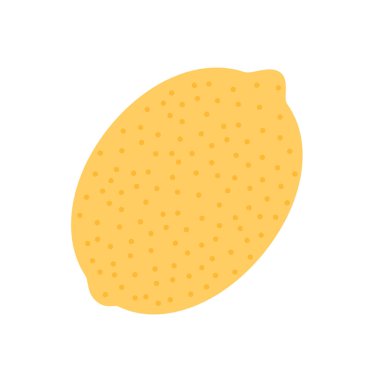 Lemon soyutlanmış bir arka planda sağlıklı bir doğal meyvedir. Vektör illüstrasyonu.