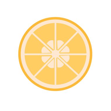 Limonu kes - izole bir zeminde sağlıklı doğal bir meyve. Vektör illüstrasyonu.