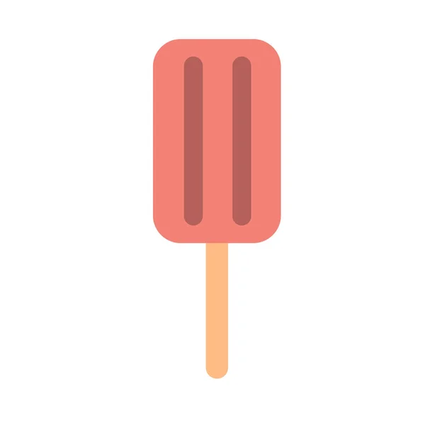 Glace Aux Fruits Sucrés Sur Bâton Délicieux Dessert Glacé Sur — Image vectorielle