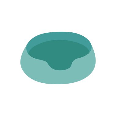 Köpekler ve kediler için tahta yatak. Hayvanlar için aksesuarlar. Dükkan konsepti. Düz izole vektör çizimi. Simgeler.