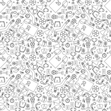 Futbol oynamak için kusursuz karalama kalıpları. Düz vektör illüstrasyonu.