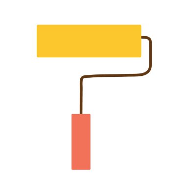 İzole bir arkaplanda resim yapmak için paten. Bir tasarım unsuru ya da logo olarak inşaat araçları. Vektör illüstrasyonu.