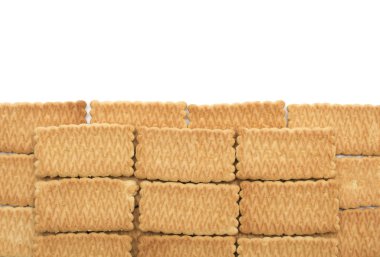 Çay saati - kare kurabiye. Fotoğraf.