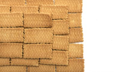 Çay saati - kare kurabiye. Fotoğraf.