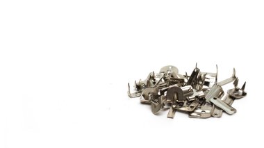 Metal yuvarlak düğme. Fotoğraf.