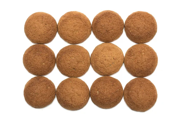 Ronde oatmeal cookies. Foto. — Stockfoto