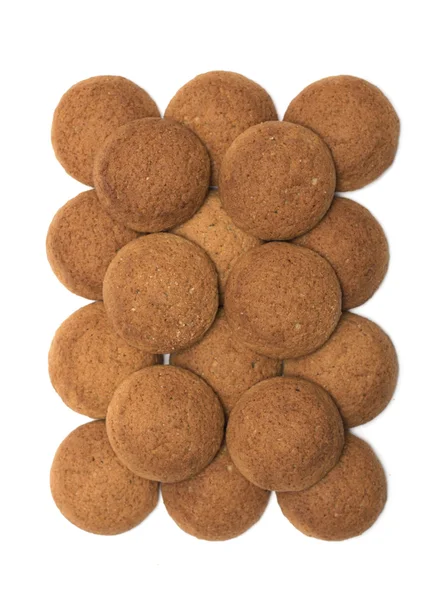 Круглые овсяные печенья. Фото . — стоковое фото