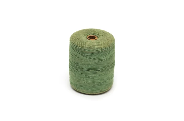 Spool of green thread. Photo. — Stock Photo, Image